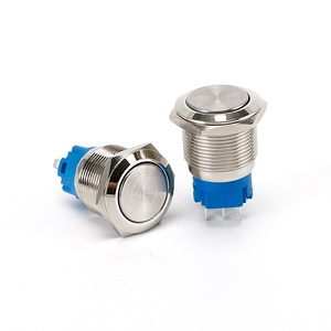 כפתור הדחיפה מתכת 19 מ "מ מתג גל 3-רגל נעילה עצמית/אי נעילה איפוס עצמי עמיד למים עמיד למים - Product Image 2