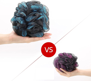 Tắm Đen bọt biển mướp bóng tắm bọt biển hoa tẩy tế bào chết lưới pouf sạch cơ thể tắm chà sàn lớn lưới mềm bọt biển - Product Image 6