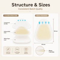 Pansements pour ampoules aux orteils, patchs de protection des orteils respirants et élastiques, patchs hydrocolloïdes flexibles pour les pieds
