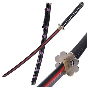 Uma das facas pretas do anime japonês do outono, água sauron, espada de brinquedo de madeira