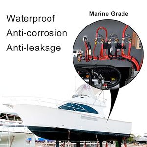 UL Listed 3:1 Waterproof <b>Heat</b> Shrink Tubing - 3-4 Inch 4Ft Marine Grade <b>Adhesive</b> Lined, Black Oil-Proof Wear-<b>Resistant</b> - Product Image 4