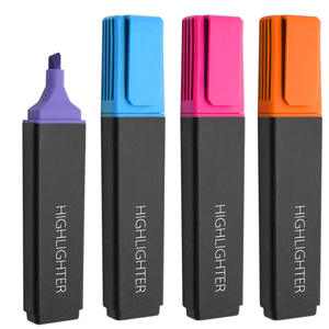 Ensemble de stylos surligneurs de couleur pastel personnalisés, pointe de pinceau oblique, marqueurs en plastique pour le bureau et l'école, nouveaux emballages en vrac en gros - Product Image 3