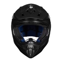 Casco de Motocross para Adultos, Casco Integral Todoterreno para Motocicleta, Color Negro Mate