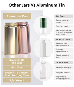 Aluminum Gummy Storage Jar Medicine Bottle Wholesale Portable Pill Capsule Bottles 99.7% Pure Aluminum 355ml Capacity Pull-Ring - Product Image 2