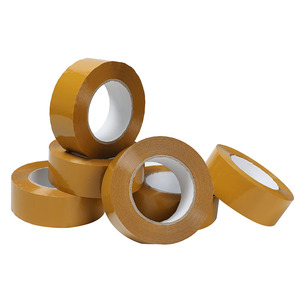 Op maat gemaakte 2 inch 200 <span class=keywords><strong>meter</strong></span> bruine BOPP acrylkleefband met hete lijm, enkelzijdig, waterdicht, heavy-duty verpakkingstape voor het afdichten van dozen - Product Image 1