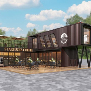 20Ft 40Ft Modular Prefab Portátil Móvil Desmontable Pizza Comestibles Café Comida Restaurante Tienda Contenedor Tienda para la venta - Product Image 1