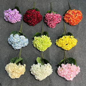 Fleurs artificielles d'hortensia simulées Yixuan, 5 branches, en soie moulée par injection, pour décoration de mariage et de maison - Product Image 2