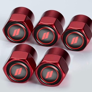 Bouchons de valve en alliage d'aluminium universels à visser avec logo de voiture, couvre-valves de pneu standard américain - Product Image 2