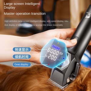 आसान सुरक्षित ट्रिमिंग के लिए एब्स सामग्री और प्रभार्य डिजाइन के साथ पेशेवर कॉर्डलेस कुत्ते बालों की क्लिपर सेट करें - Product Image 4