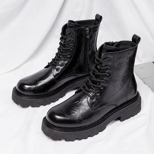 Men's Chelsea Boots Rubber Upper Waterproof Breathable Anti-Slip Fashion Trend Ankle & <b>Bootie</b> Work Boots - Product Image 6
