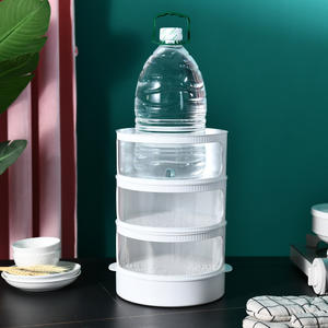 Couvercle alimentaire isolant multifonctionnel empilable, cylindrique, anti-poussière, pour la conservation des repas en cuisine - Product Image 3