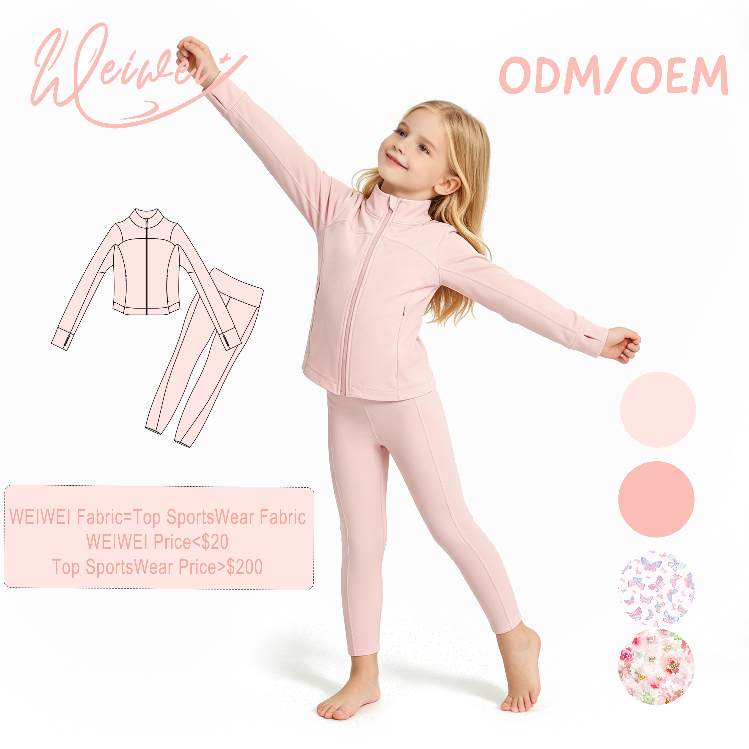 WEIWEI Girls Athletic Leggings Yoga Pants With Sleeveless Crop Tank Tops 5pc Set Buttery Soft Naked Feel For School PE