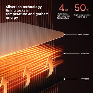 Nuovo Massaggiatore EMS a Microcorrente per Vita e Addome, con Impacco Caldo, Cintura Riscaldante per Sport e Utero, Alimentato a Batteria, con Musica - Product Image 3