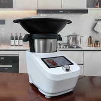 Nuevo modelo, pantalla de 7 pulgadas, función Wifi, Robot de cocina, máquina de cocina, rebanadora de cocina térmica, trituradora de procesador de alimentos multifuncional
