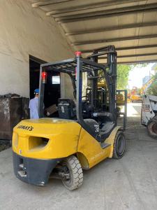 Used Komatsu MCA-30 Diesel Forklift 3 Stage Mast Pneumatic Tire <b>Seated</b> Operation Indoor <b>Flooring</b> Hydraulic Side Shifter 4WD - Product Image 4