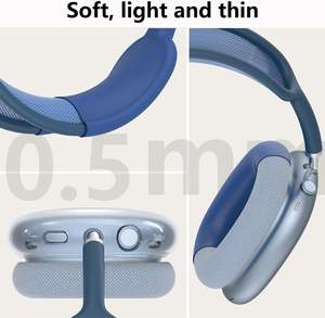 Funda de silicona para <span class=keywords><strong>AirPods</strong></span> <span class=keywords><strong>Max</strong></span>, auriculares, almohadillas para los oídos, <span class=keywords><strong>diadema</strong></span>, funda protectora para <span class=keywords><strong>AirPods</strong></span> <span class=keywords><strong>Max</strong></span> - Product Image 4