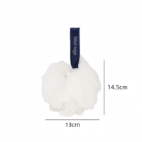 Éponge de Douche Exfoliante en PE/RPET Recyclé Personnalisée, Pouf de Bain en Maille, Éponge à Bulles pour le Corps, Accessoires de Bain