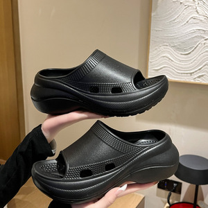 Sandalias de <span class=keywords><strong>plataforma</strong></span> antideslizantes de EVA de suela gruesa al por mayor para mujer y hombre, transpirables, para jardín y baño - Product Image 3