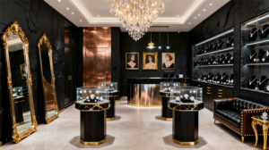 Vitrina <span class=keywords><strong>de</strong></span> Joyería <span class=keywords><strong>de</strong></span> Vidrio Templado <span class=keywords><strong>de</strong></span> Lujo con Iluminación LED para Tiendas Minoristas - Product Image 3