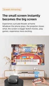 Projecteur de cinéma 3D sans fil Wi-Fi à courte focale 1000 ANSI pour réunions, films et jeux, compatible Smart TV 4K et 1080P natifs - Product Image 5