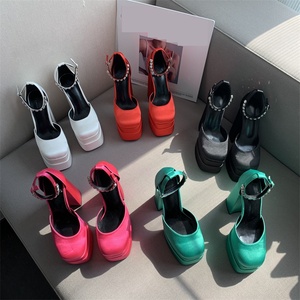 Escarpins Femme 2025 – Sandales Sexy à Plateforme et Talon Carré pour Soirée – Chaussures à Talons Hauts de 14 cm pour Femmes - Product Image 5