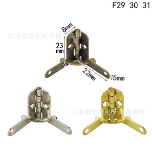 Bisagra de latón duradera de 22x23mm para soporte de caja de madera, tipo Jack Hinge para aeronaves pequeñas - Product Image 2