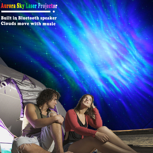 Lámpara de noche LED romántico nebulosa niños bebé cielo estrella proyector de luz nocturna con Bluetooth - Product Image 5