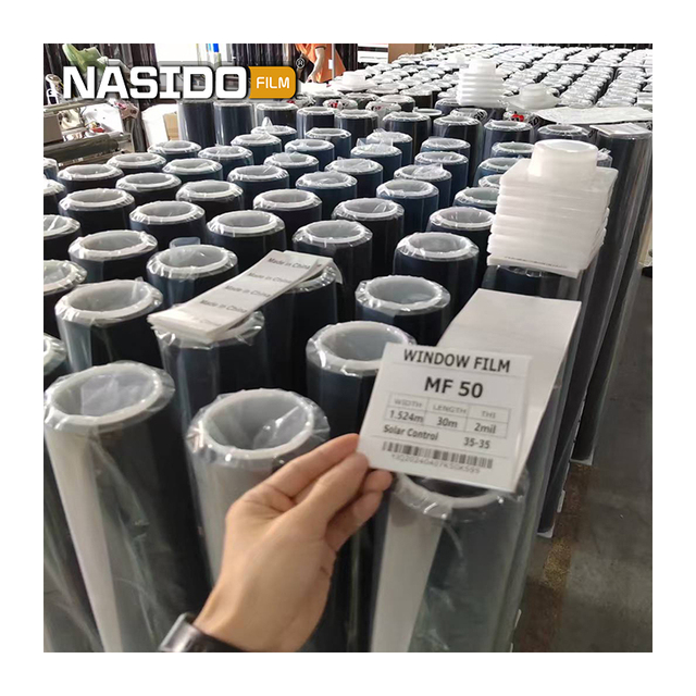 NASIDO 05 15 35 50 75VLT MF Series Low Haze High Insulation 2HD Nano Ceramic Car Window Tint Film