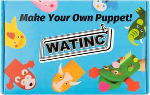 Sanat zanaat keçe çorap kukla oyuncaklar, yaratıcı DIY yapmak kendi ponponlar Wiggle gooeyes gözler hikaye anlatma rol oynamak - Product Image 5