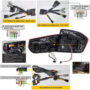 Luces Traseras LED para <span class=keywords><strong>BMW</strong></span> F30, Conjunto de Luces Traseras M3, <span class=keywords><strong>Serie</strong></span> 3 F35 F80 Sedán Sexta Generación 2013-2018, Diseño Escamas de Dragón - Product Image 4