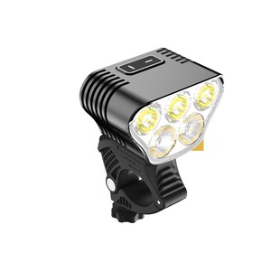 Luz Delantera para Bicicleta LED de 5000 Lúmenes, Resistente al Agua IPX5, Recargable, 6 Modos, Faro de Aleación de Aluminio, Uso de Emergencia, Ciclismo Nocturno - Product Image 2
