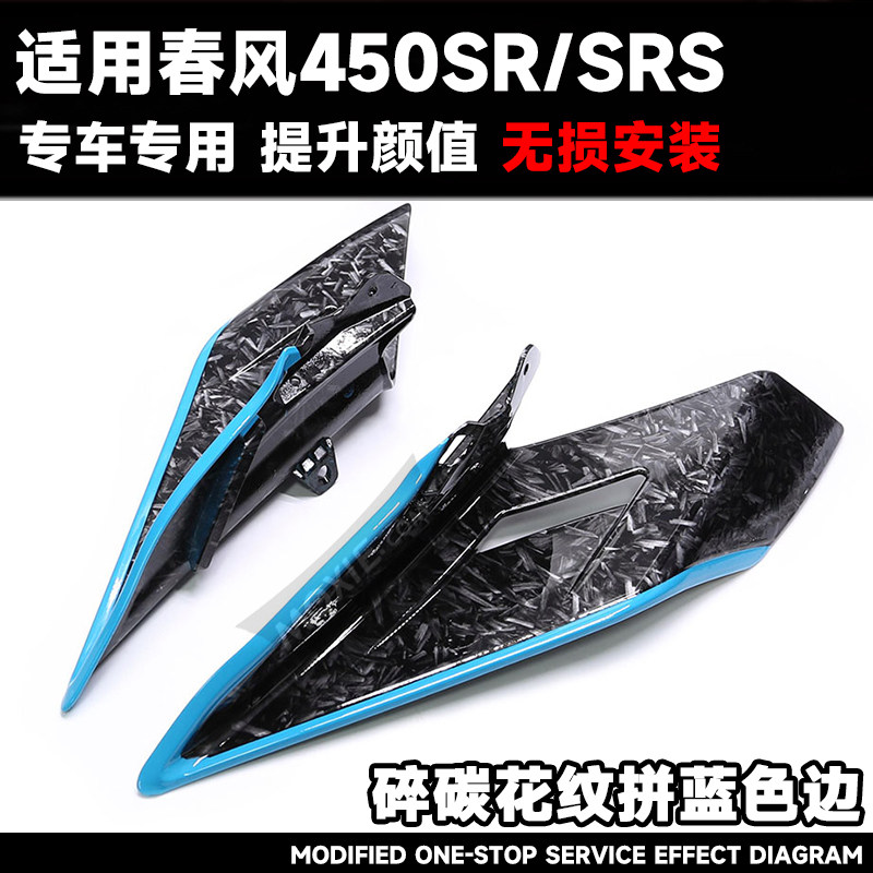 Patrón de carbono roto con borde azul.