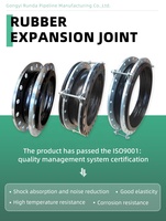 Joint d'expansion en caoutchouc à double sphère haute pression avec tirants de limitation, connecteur de tuyau souple à soufflets à brides