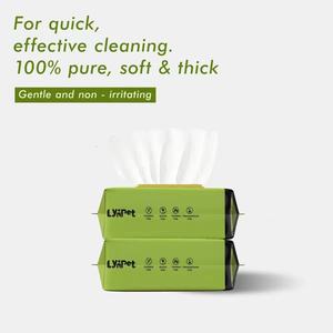 Fábrica Lynpet, venta al por mayor, toallitas personalizadas para perros, toallitas húmedas desodorantes gruesas sin alcohol a base de plantas hipoalergénicas OEM sin perfume - Product Image 5
