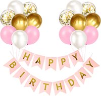 Lot de 16 ballons en forme de queue de poisson et guirlande de lettres en latex pour décorations de fête - Vente en gros