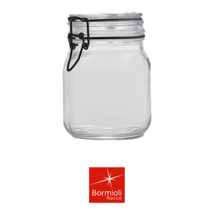 Fido Tarro de Vidrio 1 L H 16 cm Ø 10.6 cm con Tapa Hermética Bormioli Rocco - Product Image 4
