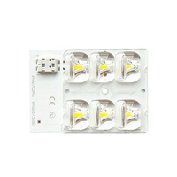 Module de source lumineuse LED standard Zhaga 12,5W 193LM/W 6H1 avec puce SMD5050, 6 LED, 5000K, DC36V, lentille LED Whti pour éclairage extérieur de parcs