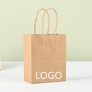 ถุงของขวัญแบบแบน หูหิ้วบิดเกลียว ถุงกระดาษขนาดเล็ก กระดาษคราฟท์แบบกำหนดเอง พร้อมโลโก้ของคุณเอง สำหรับขอบคุณลูกค้าธุรกิจ แอนดี้ รับผลิต - Product Image 2