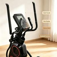 Vélo elliptique de fitness Space Walking Machine, équipement de sport à roue arrière magnétiquement contrôlée pour usage domestique