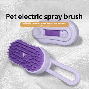 Spazzola Elettrica Pieghevole per Rimozione Peli di Cani e Gatti, Pettine Spray a Vapore, Spazzola di Bellezza Universale per Massaggio - Product Image 2