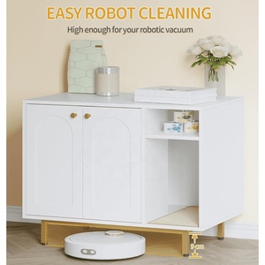 Meuble de rangement moderne en bois pour <span class=keywords><strong>litière</strong></span> de <span class=keywords><strong>chat</strong></span> dissimulée, armoire de rangement pour animaux, maison pour <span class=keywords><strong>chat</strong></span> - Product Image 5