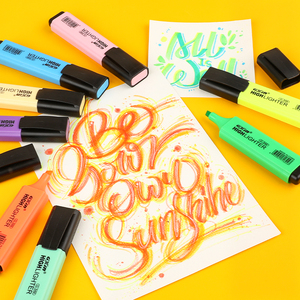 Gxin G-342/6A + 6D 6 pastel huỳnh quang hiệu suất cao <span class=keywords><strong>highlighters</strong></span> đánh dấu biểu tượng tùy chỉnh văn phòng phẩm colouring huỳnh quang bút - Product Image 5