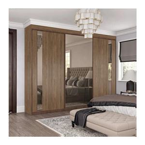 Phòng ngủ di động 3 cửa nhôm tủ quần áo tủ quần áo trượt tủ quần áo với cửa gương - Product Image 2