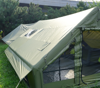 Tente gonflable super imperméable de 12 mètres carrés avec fixation au auvent, en tissu Oxford 420D, pour portes AB ㎡   Version Pro