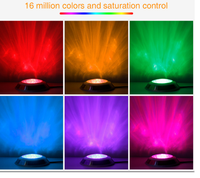 Luz LED para piscina subacuática 9W 12V 3000K Superficie de acero inoxidable/Montado en la pared Impermeable IP68