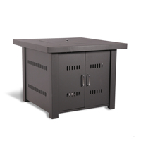 Manufactory Direct propane or butane gas outdoor Rattan table smokeless luxury fire pit//