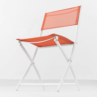 Chaises pliantes d'extérieur en métal TIPTOP 2026 pour patio, jardin, plage - Design moderne