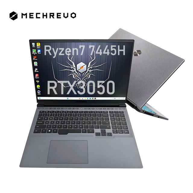 MECHREVO Laptops Brand New Jiaolong15K Ordinateur Portable Ryzen7 7445H Rtx3050 Laptop Gaming 15.6 Inch Student Gaming Computer