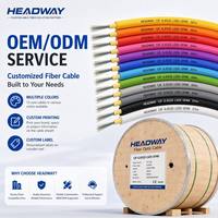 Kabel Serat Optik Multimode OM4 12 Inti untuk Dalam Ruangan dengan Jaket PVC untuk FTTH, Pusat Data, dan Kabel LAN 1m