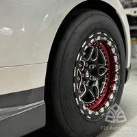 722Auto Jantes forgées Beadlock à déport profond 15, 17, 18 pouces 4*100 4*108 personnalisées pour la course de dragster Honda Civic Nissan GTR Toyota